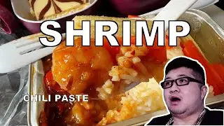 STIR-FRIED SHRIMP WITH CHILI PASTE | Thai Airways | Economy Class