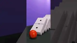 Domino Rígid Body Colisión In Blender 3D 
