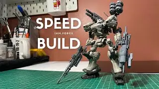 Speed Build Bandai 30MM ARMORED CORE Ⅵ FIRES OF RUBICON RaD CC 2000 ORBITER Nightfall
