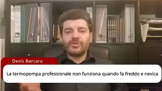 La termopompa non funziona col freddo e con la neve