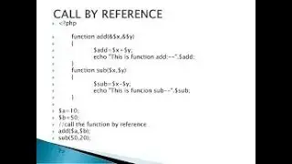 PHP-CALL BY REFERENCE