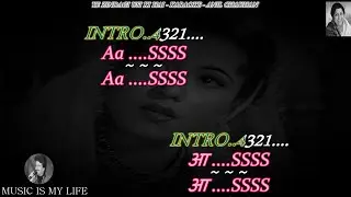Ye Zindagi Usi Ki Hai Karaoke With Scrolling Lyrics Eng. & हिंदी