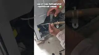 Compressor chenge 👨‍🔧✅END tak dekh na🤞#sidebysiderefrigerator #fridgerepair #fridge #compressor #lg