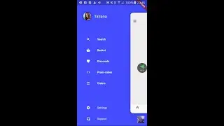 Flutter - Custom navigation drawer sample with animation 😍
