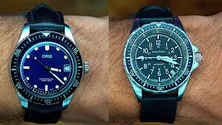 Best 36mm Dive Watch - Oris Diver 65 & Marathon MSAR
