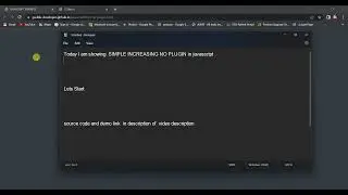 SIMPLE INCREASE NUMBER PLUGIN IN JAVASCRIPT