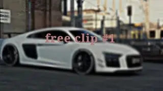 Audi r8 for edit 4k HDR ( free clip ) 