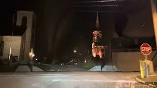 Night drive Lemont, IL 4k