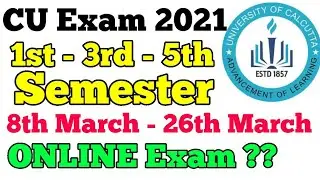 CU Exam Date 2021 Odd Semester Exam Datesheet Released | EdNews Ep.6 | Class of Commerce | Gourav