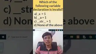 Learn Python MCQ in One Minute | Quick Python Programming #infytqmcq #infytq  #pythonprogramming