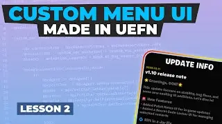Make CUSTOM Menu UI | 2025 NEW | (UEFN UI Tutorial)