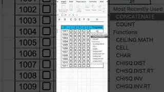 How to create attendance with check box #exceltips #exceltricks #exceltutorial