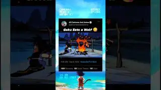 Goku Eats a Wolf 🐺 #dbz #goku #shorts 🔥🔥