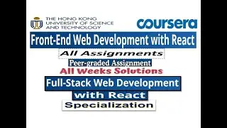 Front-End Web Development with React | All Assignment Answers | Coursera | Hong Kong University