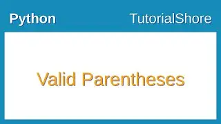 Python code for checking Valid Parentheses in a string