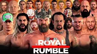 I Put Every World Heavyweight Champion in Royal Rumble Match!