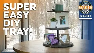 DIY 3 Tier Tray ANYONE can Build that is ADORABLE