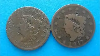 1817 13 Stars & 15 Star Matron Head Cent