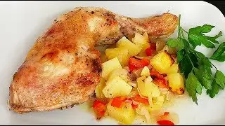 🧡 POLLO AL HORNO DE LA ABUELA 👵 (CON PATATAS A LO POBRE)