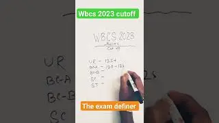 WBCS 2023 cutoff #wbcs cutoff #WBCS #cutoff #Wbpsc #cutoff #safe score