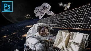 Space composition Photoshop Tutorial