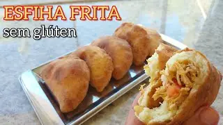 ESFIHA FRITA SEM GLÚTEN | SEM LACTOSE | essa esfiha pode ser assada fechada ou aberta