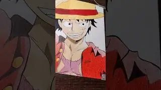 Monkey D Luffy Drawing #shorts #monkeydluffy