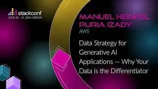 stackconf 2024 | Data Strategy for Generative AI Applications — Why Your Data is the Differentiator
