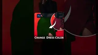 Change dress color in photoshop #shorts #dress
