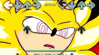 Sonic VS Super Sonic.EXE but friday night funkin - fnf