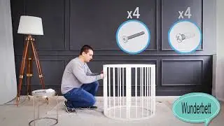 Сборка круглой кроватки трансформера. Видеоинструкция/Wunderbett