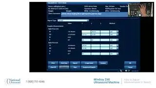 How to adjust measurements in report on Mindray Z60