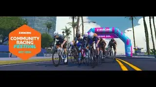 Community Racing Festival - Zwift insider - Seaside Sprint 3 Laps (350-520) total 22 km