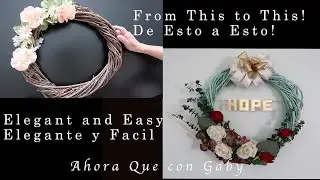 (DIY) Como Hacer Corona Decorativa | Elegant Door Wreath  #adorno #decoracionpuerta #regalo