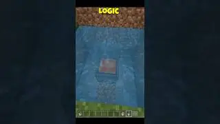 Minecraft Logic🤔😅 #minecraft #shorts