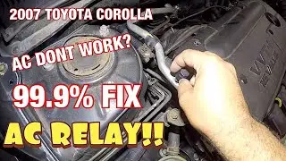 Toyota corolla 2007 AC Dont work, Quick Fix AC Relay