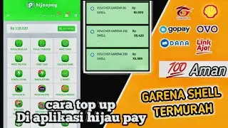 [TERMUDAH] Cara top up di aplikasi hijau pay|aplikasi pembelian Garena Shell & diamond termurah 🇮🇩