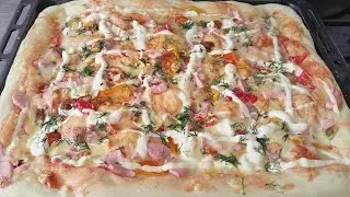 ОЛАДЬИ ИЗ КАБАЧКА//  ПИЦЦА ИЗ ДРОЖЖЕВОГО ТЕСТА🍕🍕🍕// Своя клубничка🍓🍓🍓