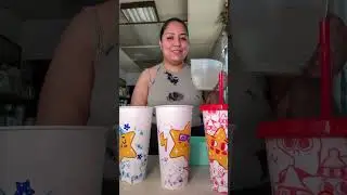 My little sister was so excited to use her color changing cups😊💕