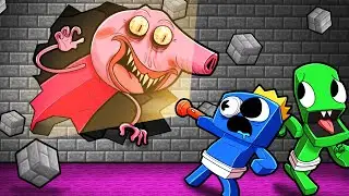 RAINBOW FRIENDS vs HUNGRY PIG! (Roblox)