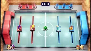 Mario Party Superstars minigame: Speed Hockey 4 player Netplay 60fps