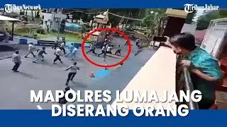 VIRAL Mapolres Lumajang Diserang Orang