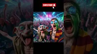 Harry Potter Rave Party 🎈 🎉🫶🥳 #techno #ai #hogwarts #rave #harrypotter #harry