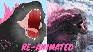 Godzilla X Kong Trailer Reveal Re-Animation (STICKNODES GODZILLA ANIMATION)