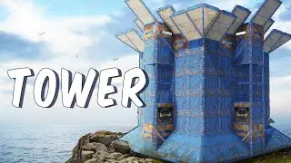 The TOWER - 3x3 - 5 Bunkers - Small Group / Rust Base Design