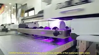 UV9060 flatbed printer with roller bottle option 