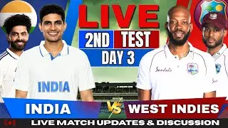 🔴LIVE INDIA vs WEST INDIES Test Match | IND vs WI Live Match Today | Live Cricket Score & Commentary