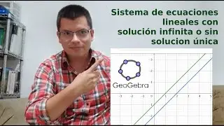 Sistema de ecuaciones lineales sin solución única