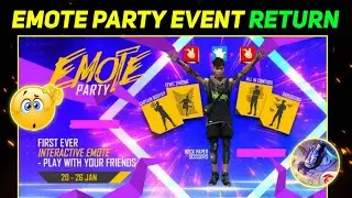 Emote Party Event kab aayega | Emote Party Event return date | Emote Party Event 2022