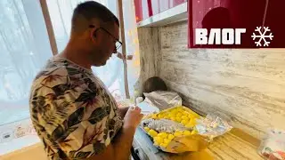 ❄️ВЛОГ❄️Мороз крепчает -37*\\Обновки//Макияж новыми продуктами из ЗОЛОТОГО 🍏